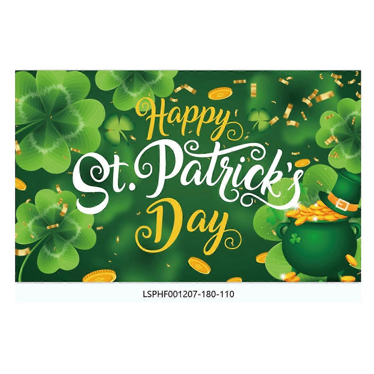 St. Patrick's Polyester Banner - Easy to Hang