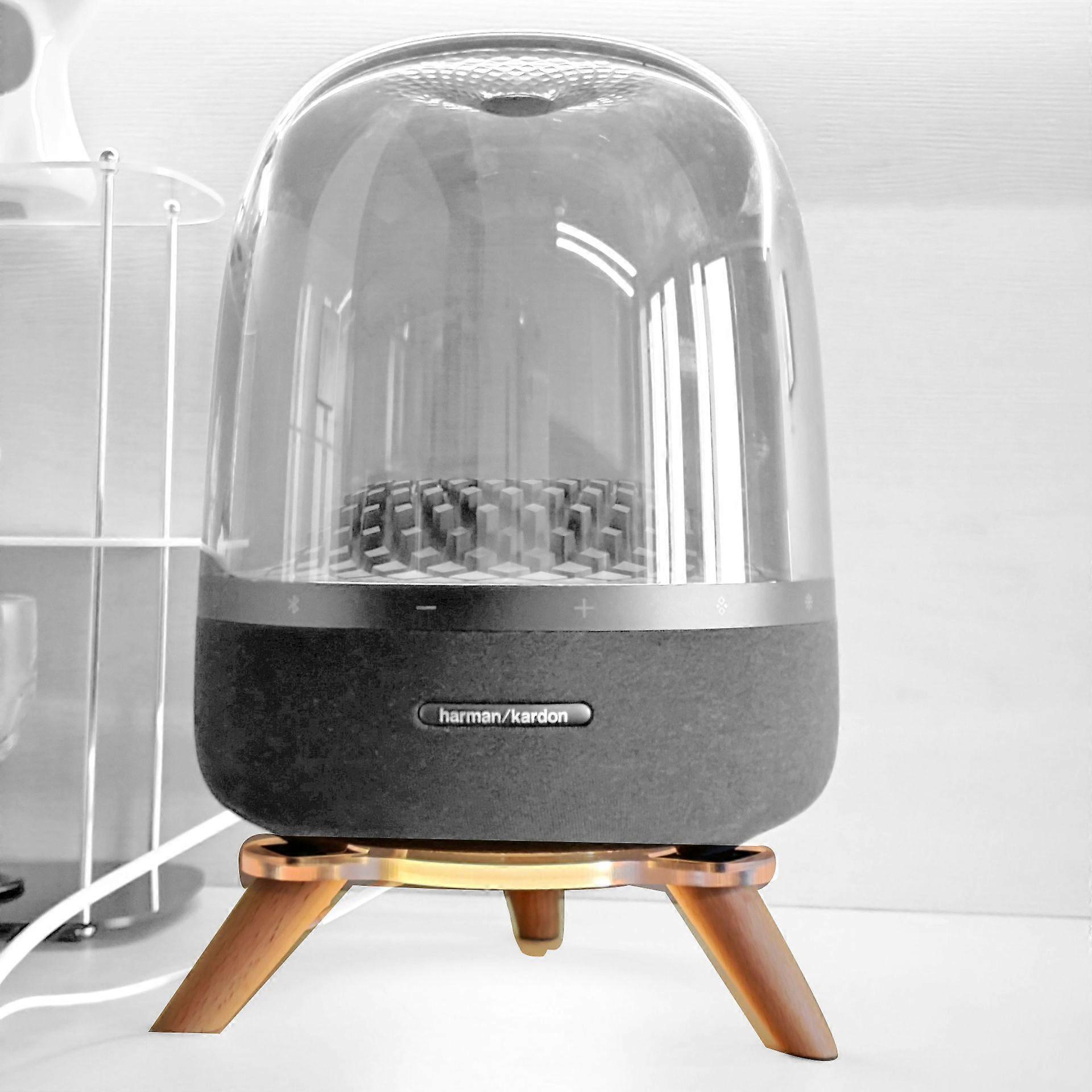 Harman Kardon Crystal 3/4th Generation Audio Base Desktop Solid Wood Bracket (Selling Bracket! Not Audio)