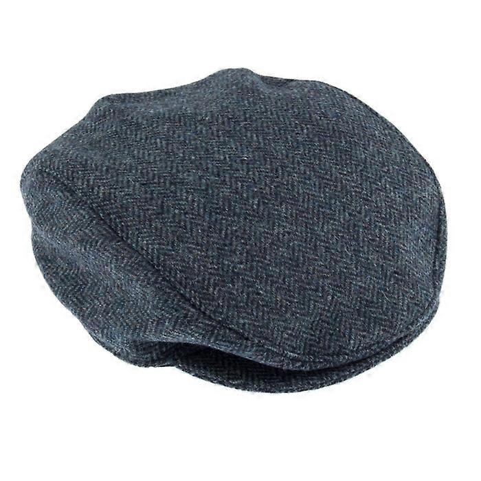 Dents Men's Abraham Moon Herringbone Tweed Flat Cap