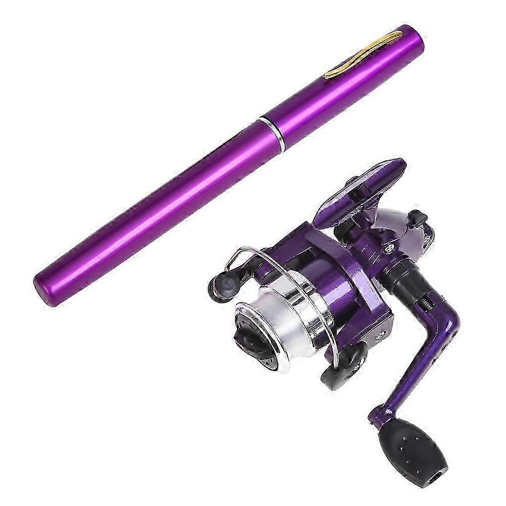 2 stk / sett penn type fiskestang hjul fiskehjul lomme isfiskestang sjøstang fiskeutstyr for fiske c