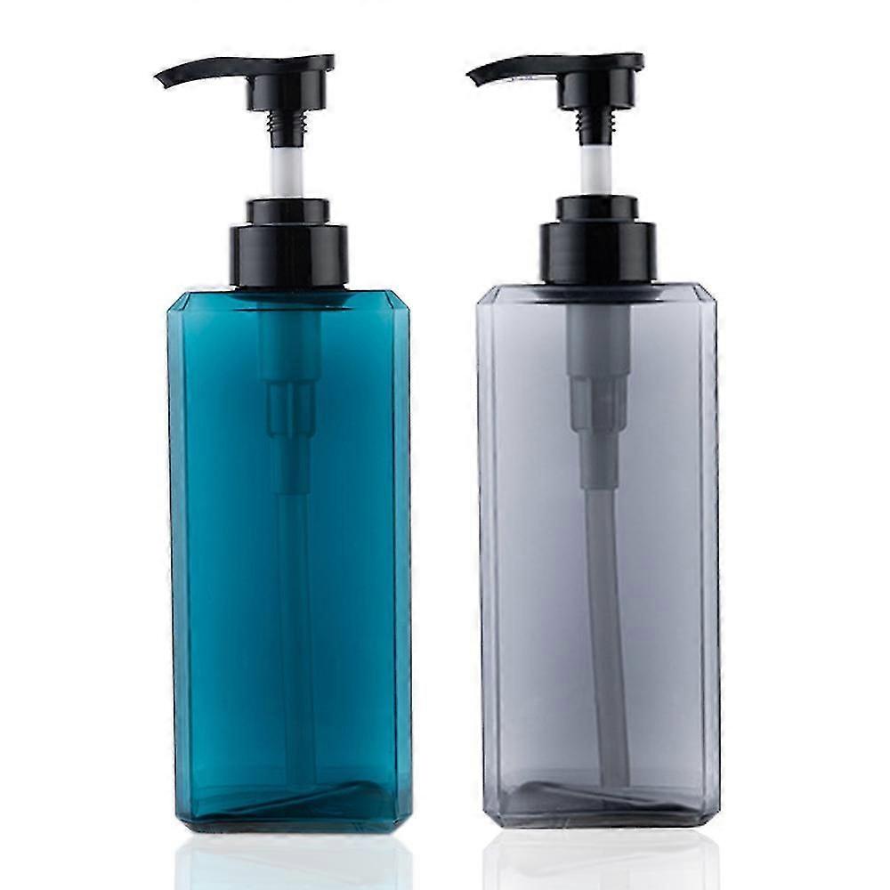 2pa 22oz/650ml Pump Bottle Dispenser Refillable Plastic Lotion Dispenser Empty Pump Bottle For Soap Lotion Shampoo
