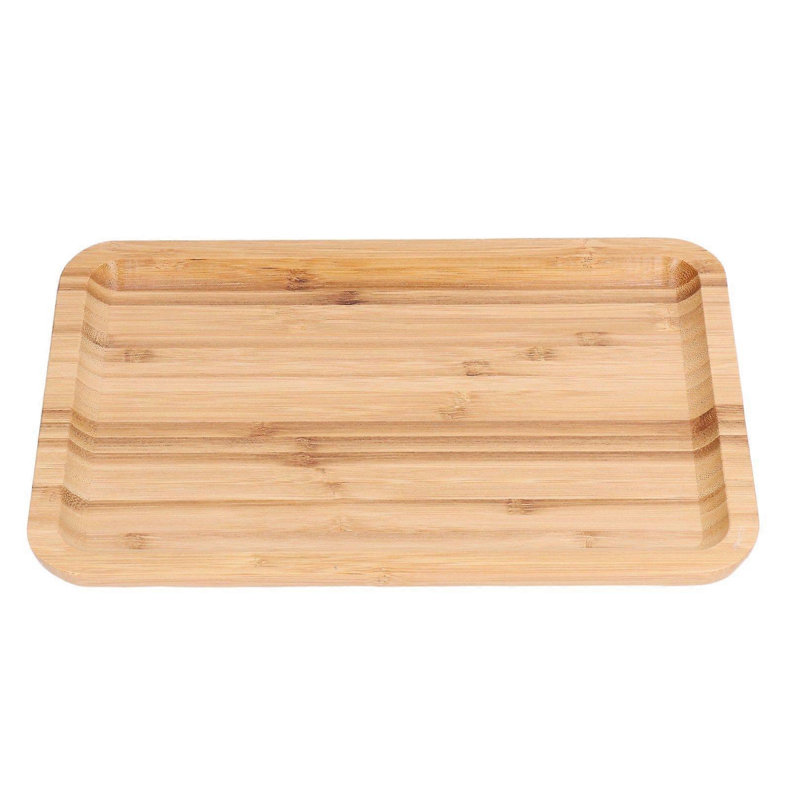 Bamboo Tray Safe Toxic Free Elegant Rectangular Food Tray for Coffee Tea Breakfast