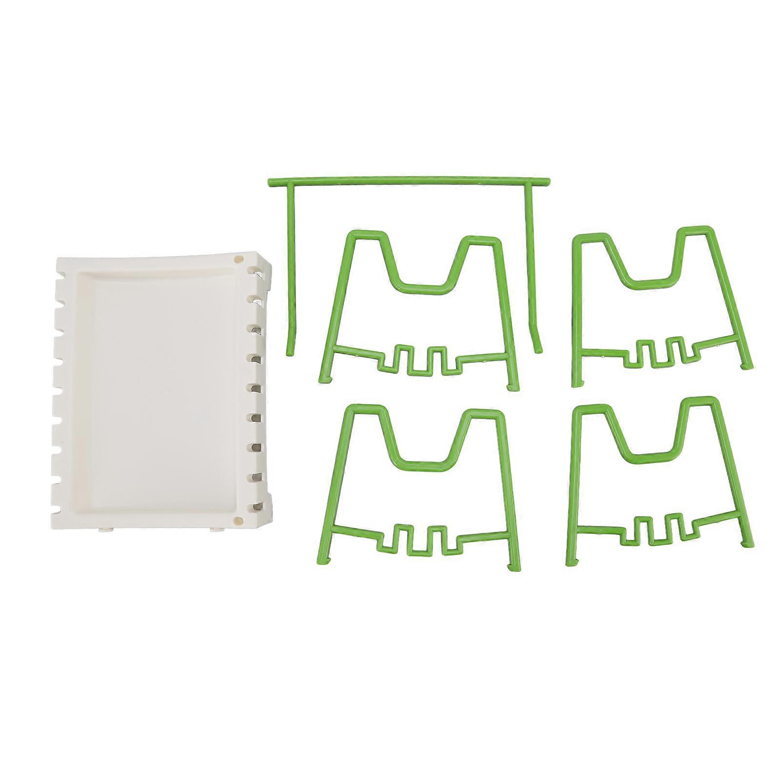 Pot Lid Holder Durable PP Space Saving Stable Nonslip Base Wide Application Cutting Board Organizer Type C