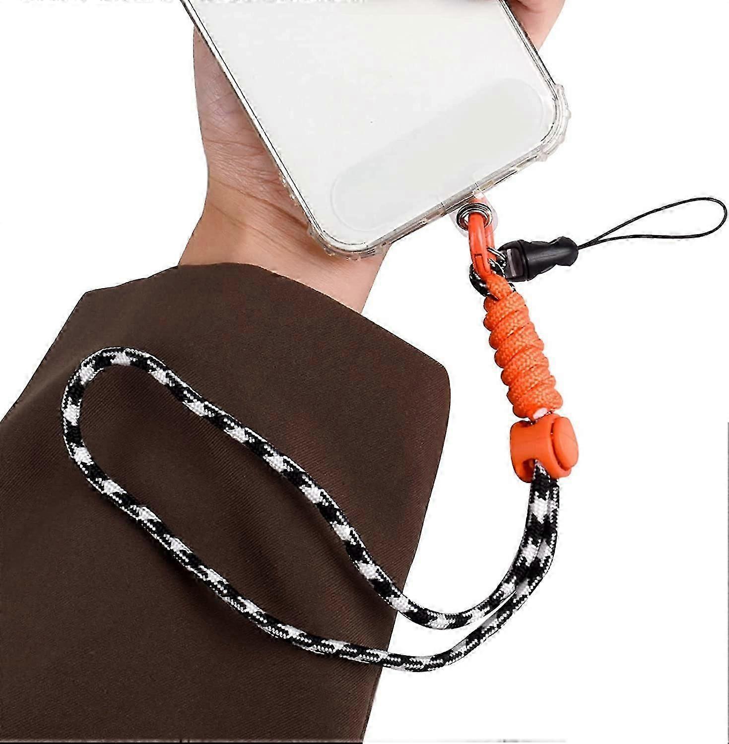 متوافق مع الحبل العالمي للهاتف الخليوي الحبل المحمول المعصم قابل للتعديل مضاد للضياع أحزمة معصم الهاتف الحبل متوافق مع جميع الهواتف الذكية-Bl