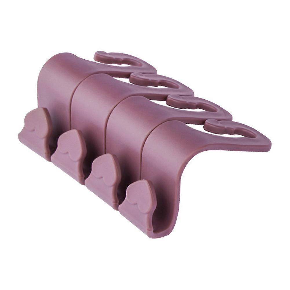 4pcs Multi-function Vehicle Universal Car Back Seat Headrest Hanger Holder Hook (Purple)