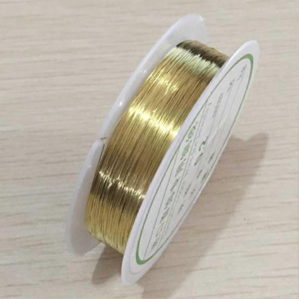 1Roll 0.2-1.0mm DIY handmade jewelry headgear copper wire gold and silver natural color