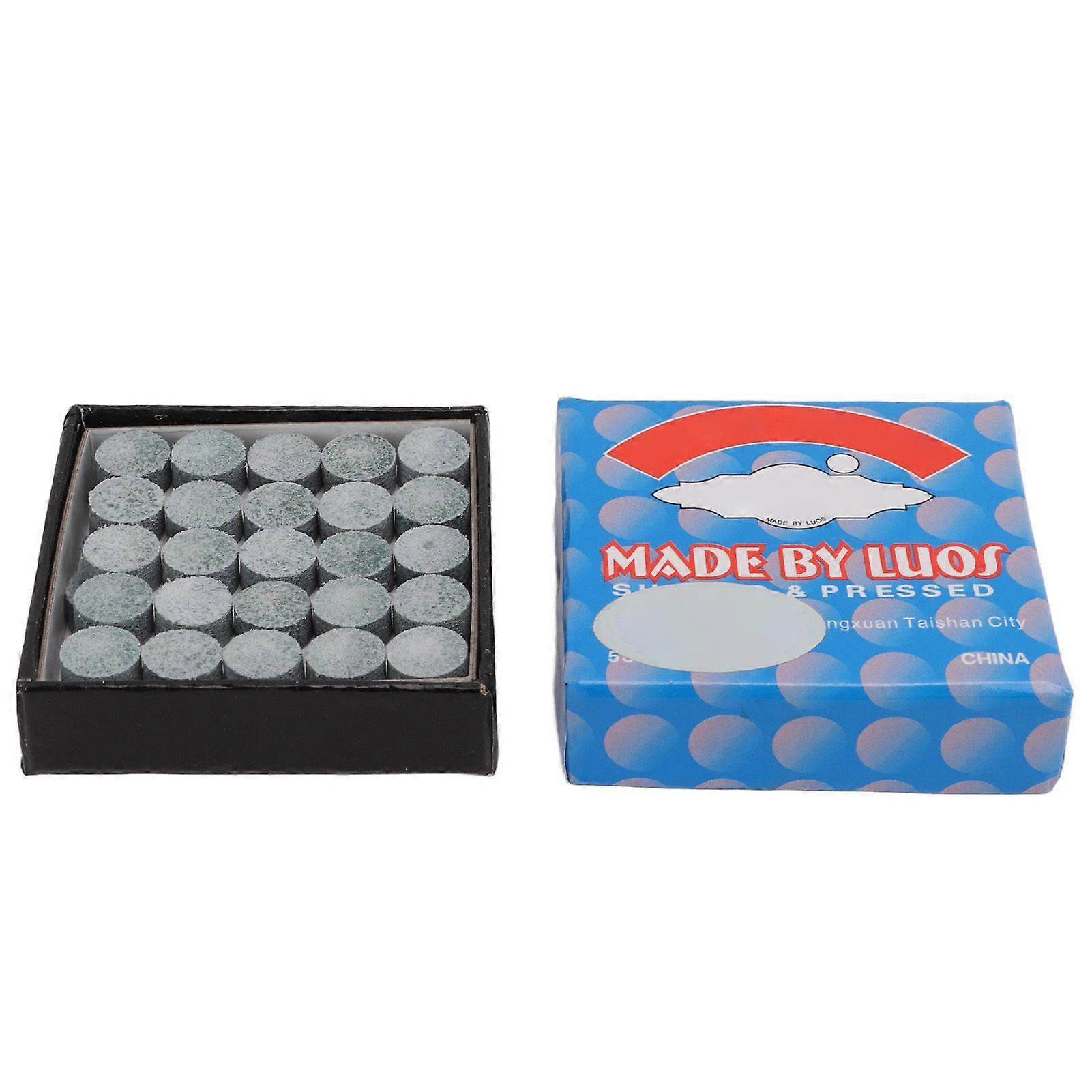 50Pcs Pool Cue Tips Leather Billiard Cue Stick Tip Grade B Replacement Tool for Daily Use Training13mm