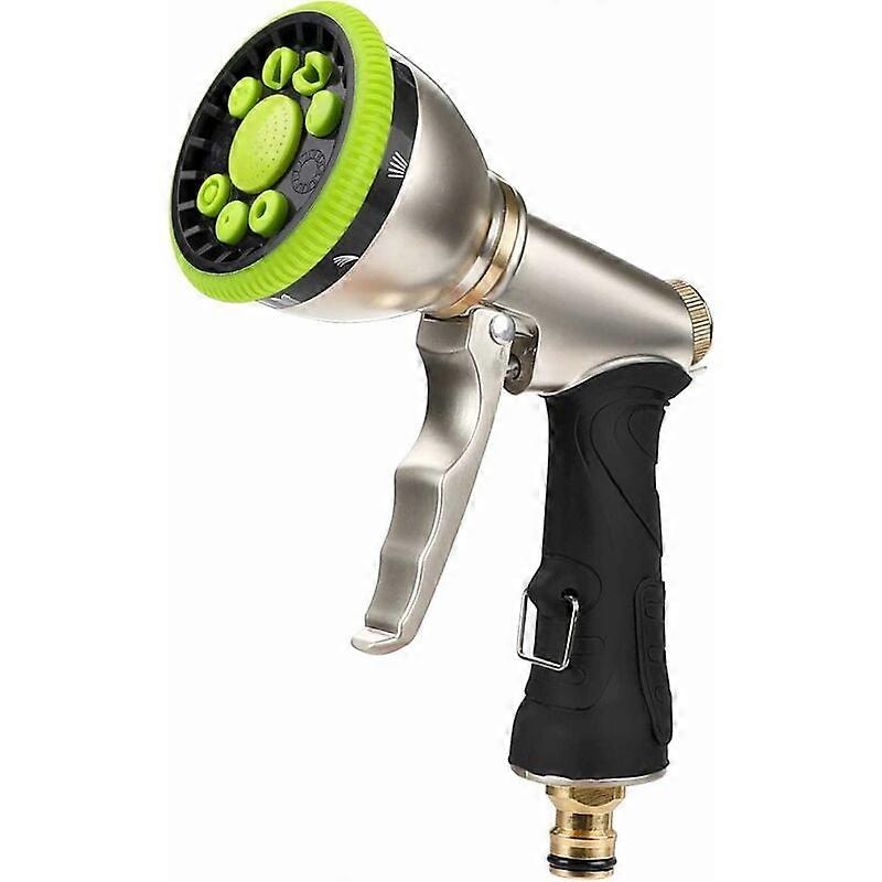 Metal Watering Gun, 9 Adjustable Spray Patterns, High Pressure Nozzle