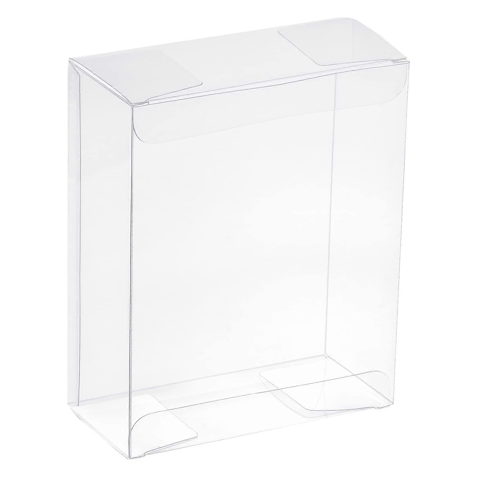10-Pack Clear Plastic Storage Boxes 2x3.9x5.9 Inches for Candy Cookie Gift Organizing Containers
