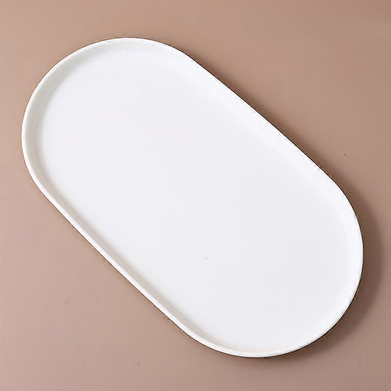 Dessert Tray Stackable Oval Food Serving Tray Free Spit Bone Dish Snack Plate Reusable Smooth Edge Food Plate For Kitchen