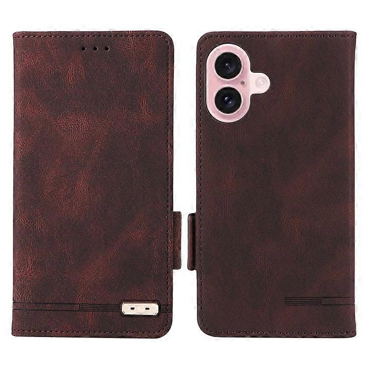 Compatible For iPhone 16 Case Hardware Decor Leather Phone Cover Card Holder Slots