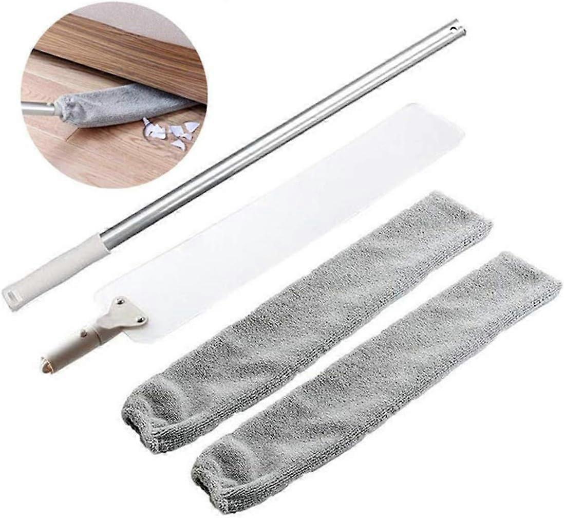 Ceiling to Skirting Boards Duster, Extra Long Duster Head with Electrostatically Charged Microfiber for Efficient Ceiling Fan Cleaning (Adjustable