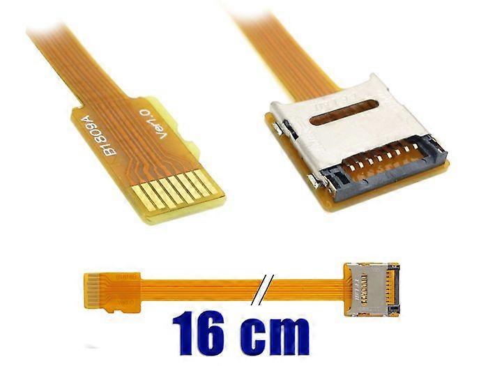 MicroSD Riser Adapter Length 16cm with Micro SD Card Lock Device