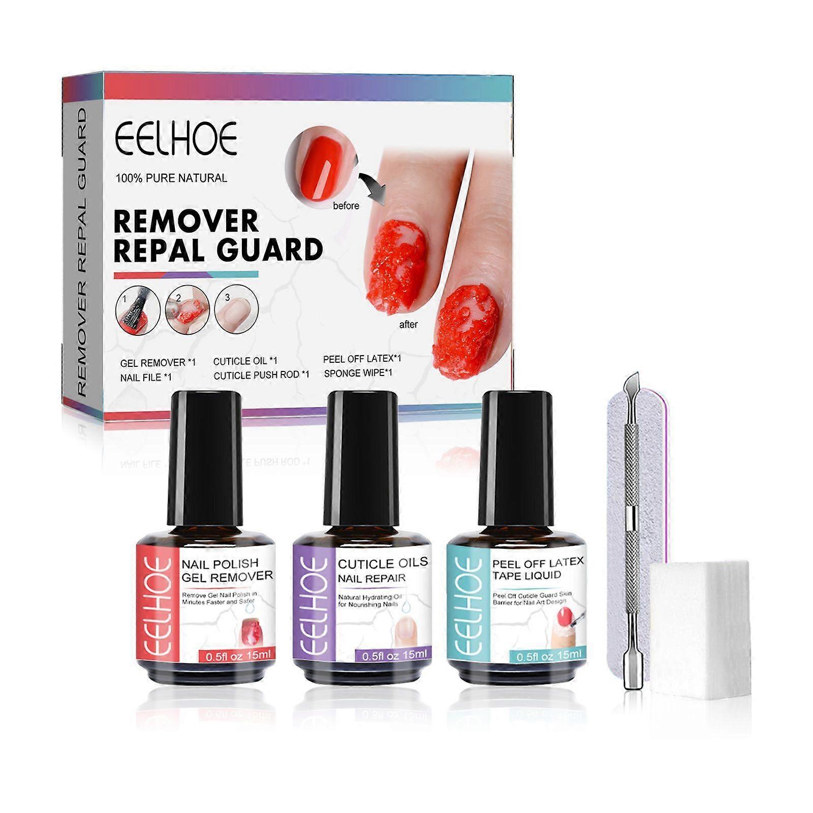 ジェルマニキュア液は、ネイルジェルの怠惰で便利なネイルリムーバーセットを簡単かつ迅速に溶解します