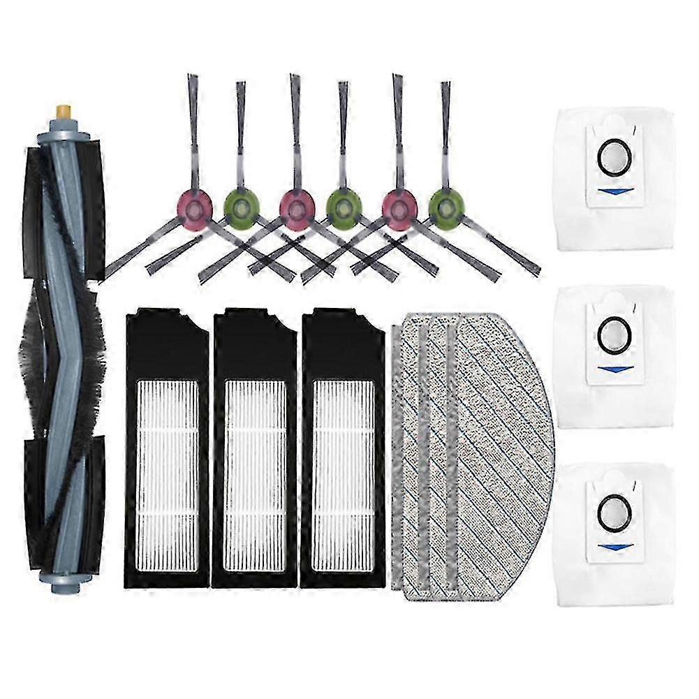 X1 Plus Robot Vacuum Replacement Parts: Main/Side Brush, HEPA Filter, Mop Cloth