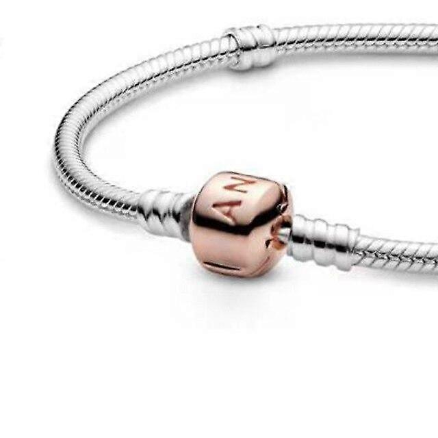 באיכות גבוהה Femm צמיד 925 כסף סטרלינג לב נחש שרשרת צמיד לנשים מתאים מקורי פמורה קסם חרוזים תכשיטי מתנה