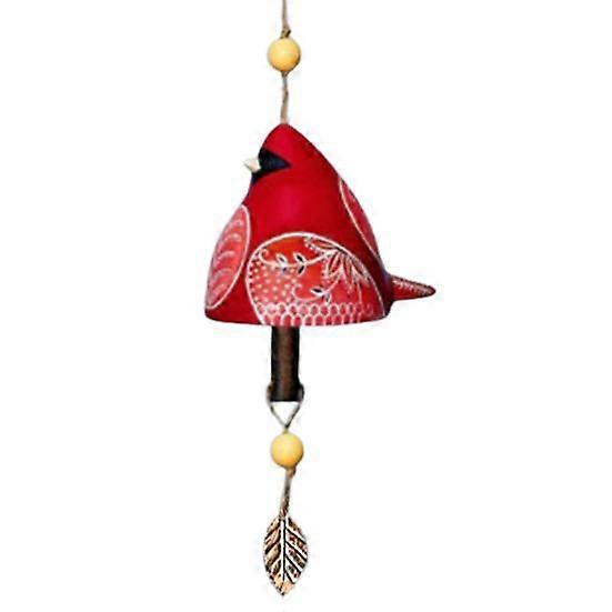 Bird Song Colorful Hanging Decoration Spring Resin Garden Bird Wind Chime Outdoor Bell Courtyard Bird Ornament Pendant Christmas
