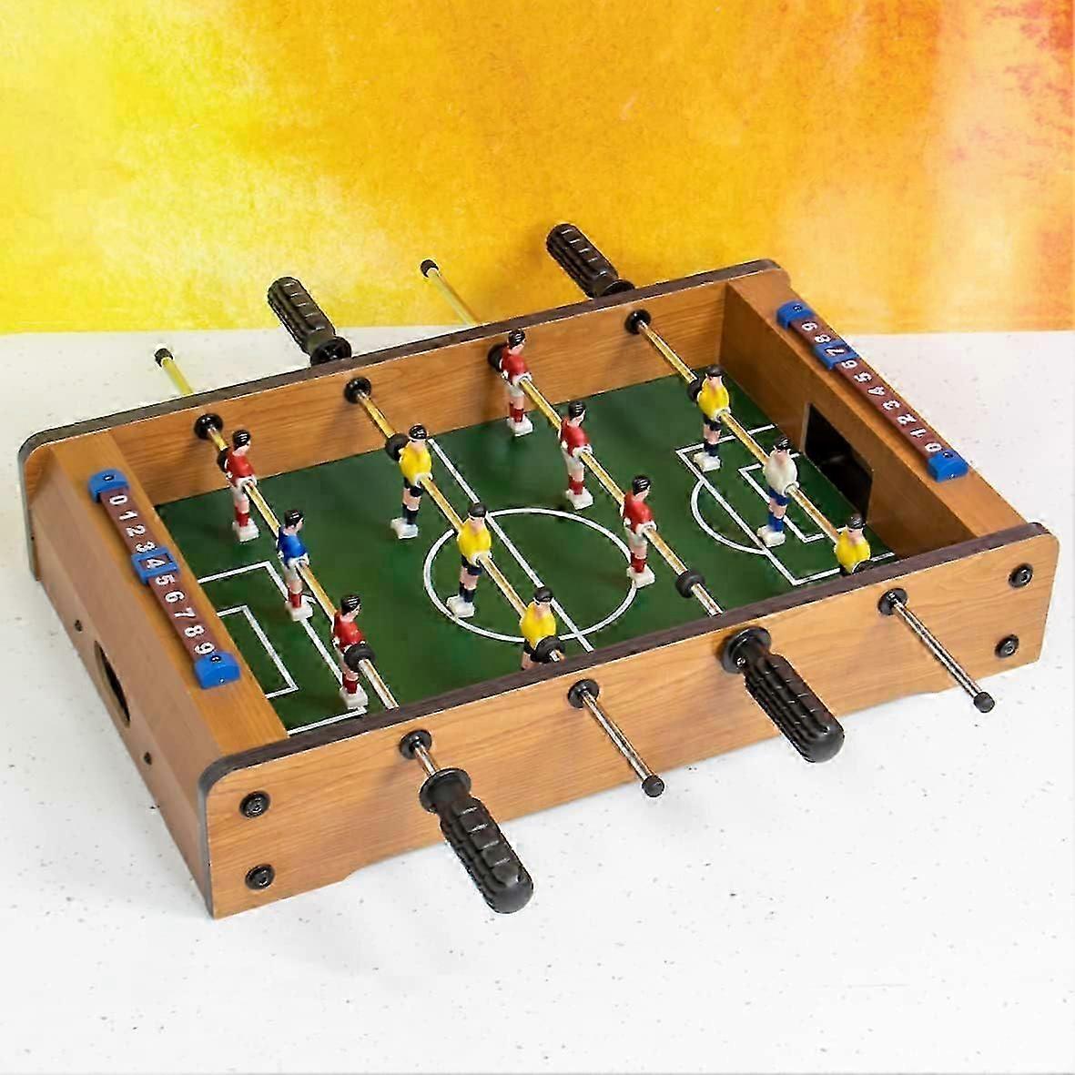 2025 Table Top Foosball Set | Mini Football Game | 6-A-Side | Lightweight & Portable | 51cm x 31cm
