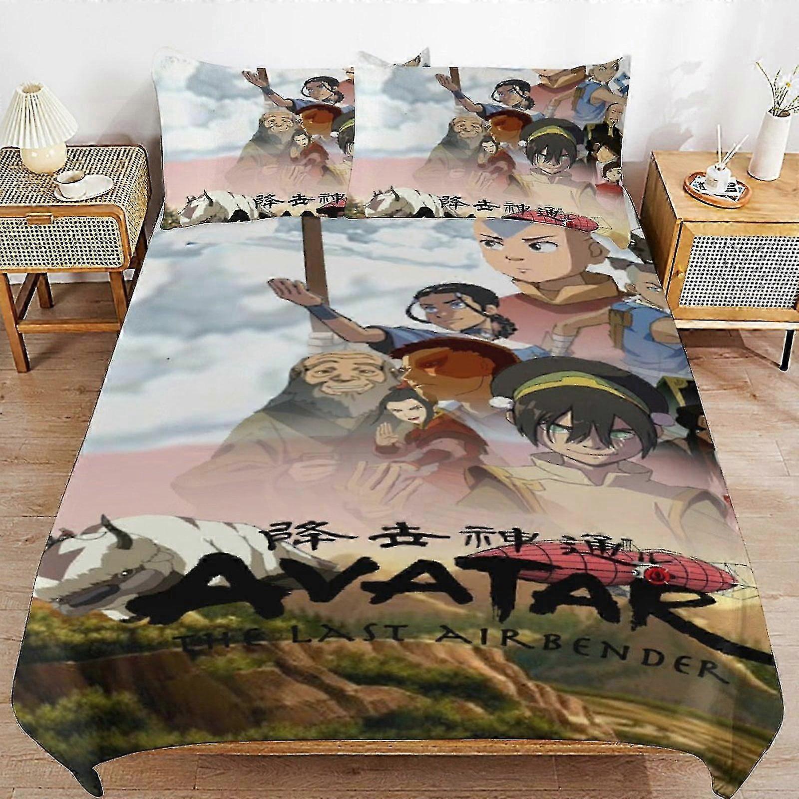 b2194 Lençóis 3 Peças Avatar Avatar O Conjunto de Cama de 3 Peças 1 Capa de Colcha e 2 Fronhas Lençóis gb2194