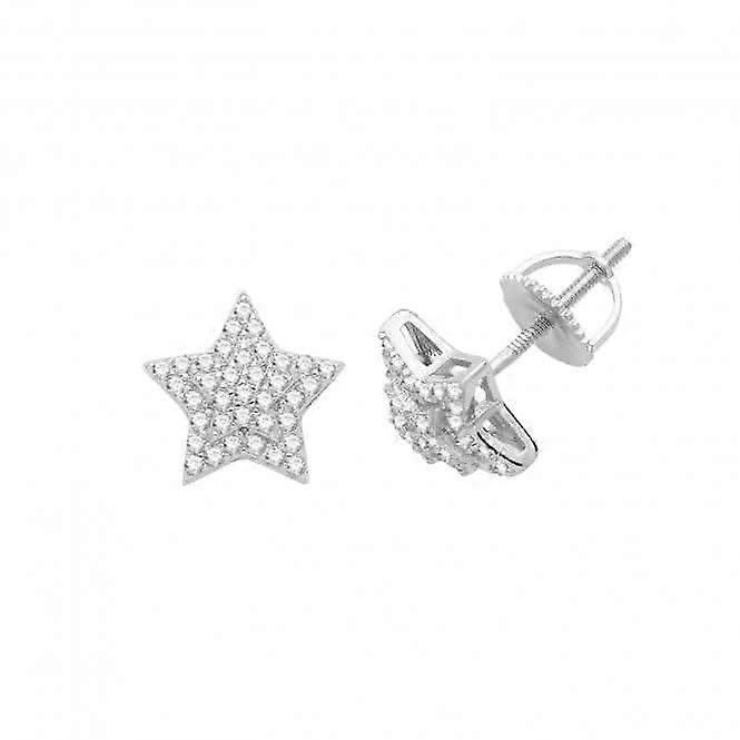 Acotis Silver Stud Earrings Star G51235