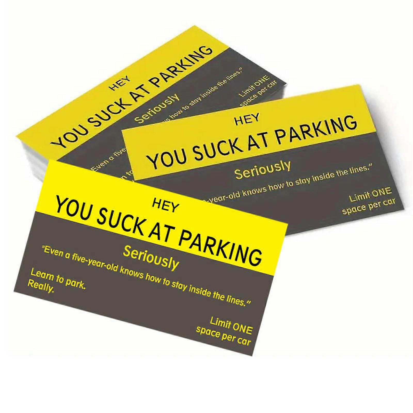 100 Parking Cards Multiple Violations Adults For Ridiculous Parking Pranks Problem-Solving Skills