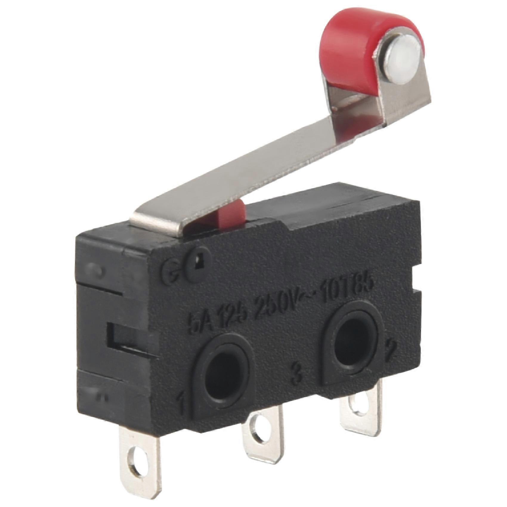  10 Pcs Mini Micro Limit Switch Roller Lever Arm SPDT Snap Action LOT