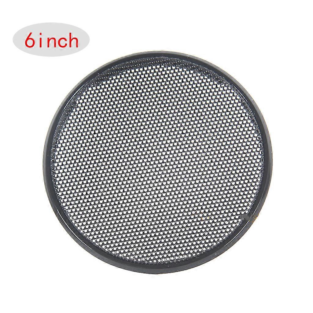 Elegant & Compact Appearance Speaker Mesh Round Car Subwoofer Speaker Covers Stable Quality Mesh Long for Time to Use Black 6inch