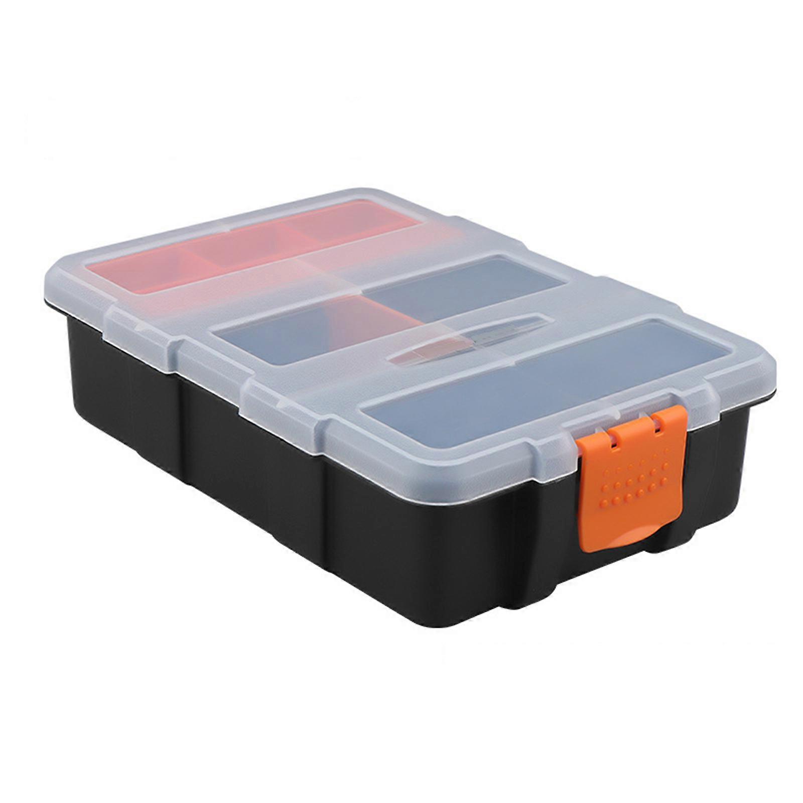 Tool Box Organizers, Small Parts Organizer for Fasteners, Parts and Crafts with Removable Dividers, 6/11/21 Grids 11 squares