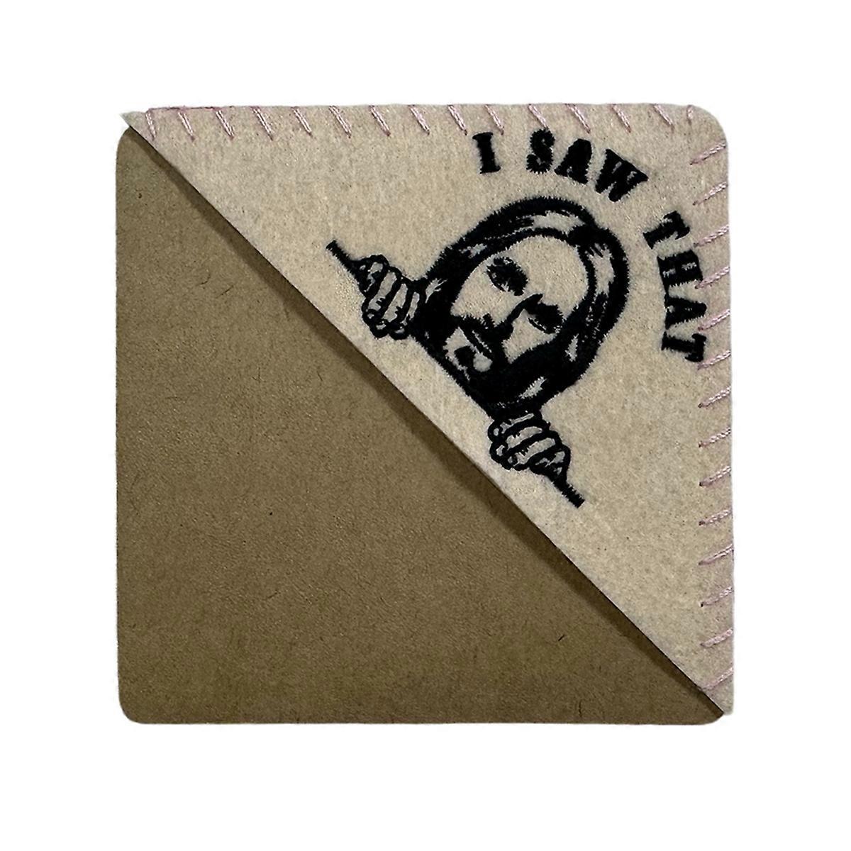 Is That Smut -Embroidered Felt Triangle Page Stitched Corner Bookmark