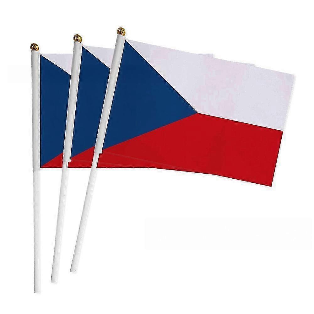 50pc Czech Republic 2024 European Cup hand-waved flag national flag fan flag polyester flag pongee with rod 1421cm