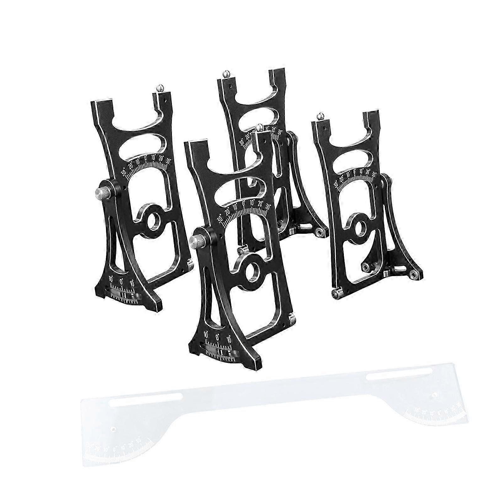 RC Car Alignment Tool Set Accurate Alignment RC Car Setup Tools Setup Gauges Black