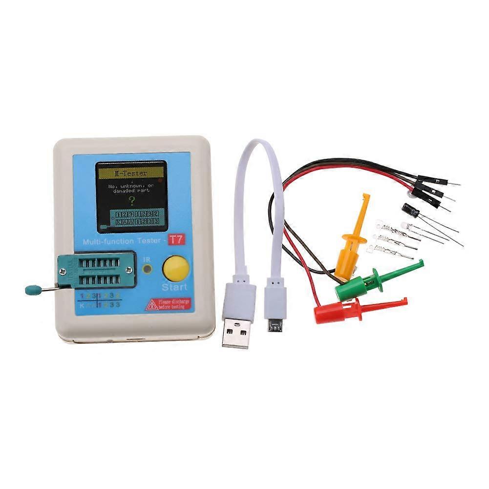 LCR T7 Transistor Tester, Full Color Multifunction Display Test Tool, Infrared Coding Support