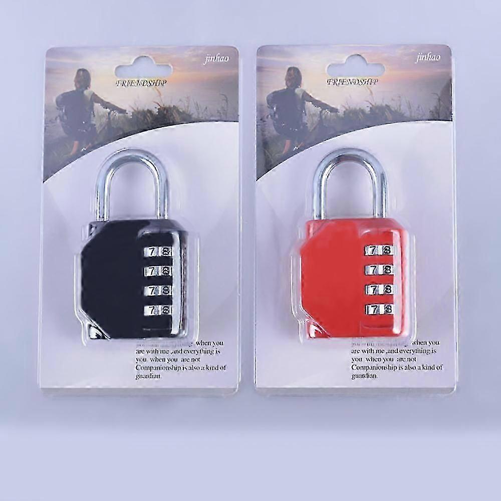 Set of 6pcs Coded Padlocks 4 Digit Code Locks