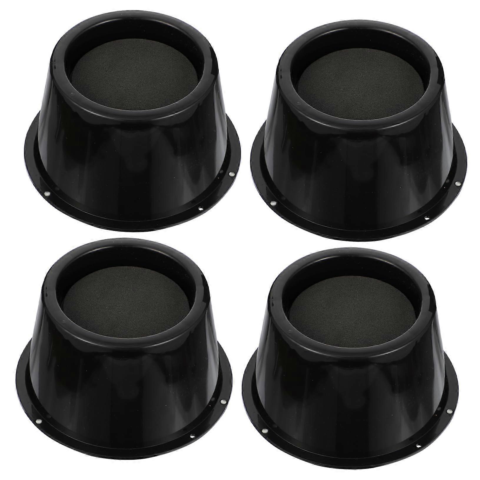 Wear-Resistant Plastic Furniture Pads 4pc Set for Bed, Table, Fridge, and Chair Risers - Easy to Use Durable Design