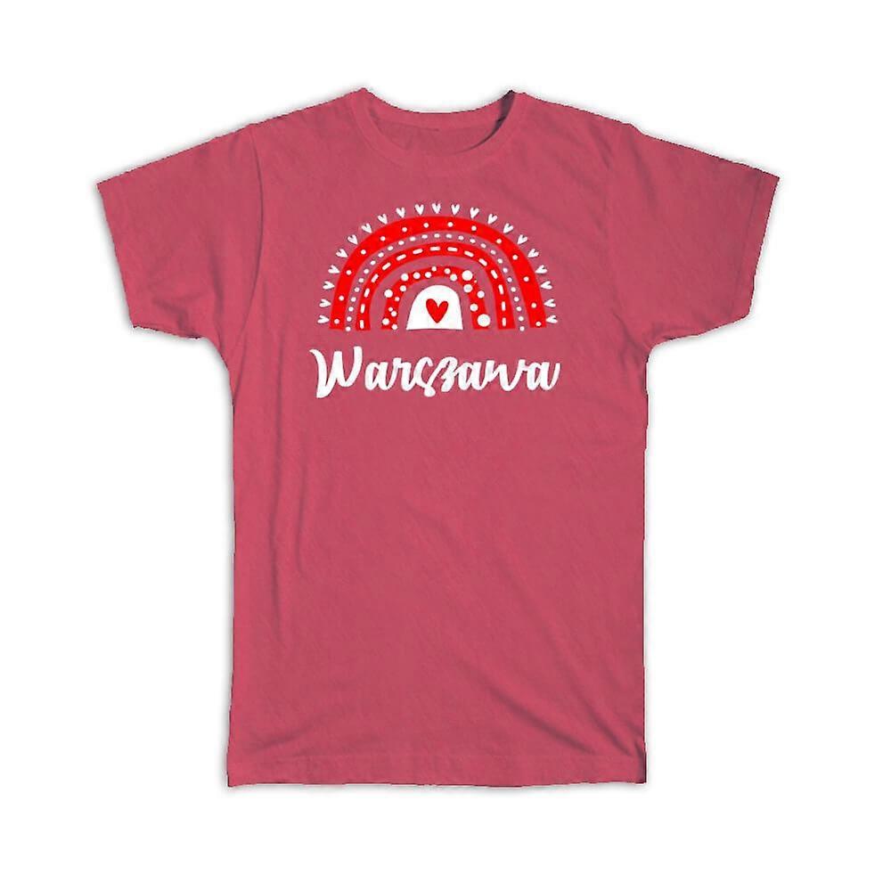 Gift T-Shirt: Warszawa Poland Rainbow