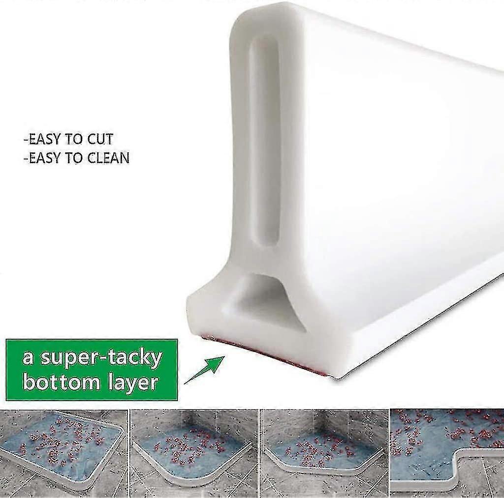 バスタブバリアシャワースレッショルドバスルームシンクスクリーンバリアシャワーフロアシールシリコン