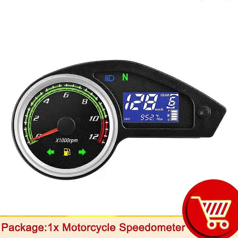 AD Motorcycle Tachometer With Turn Signal Light compatible for Honda NXR150 NXR125 Bros 2003-2014 CRV Digital LED Odometer Speedometer MPH