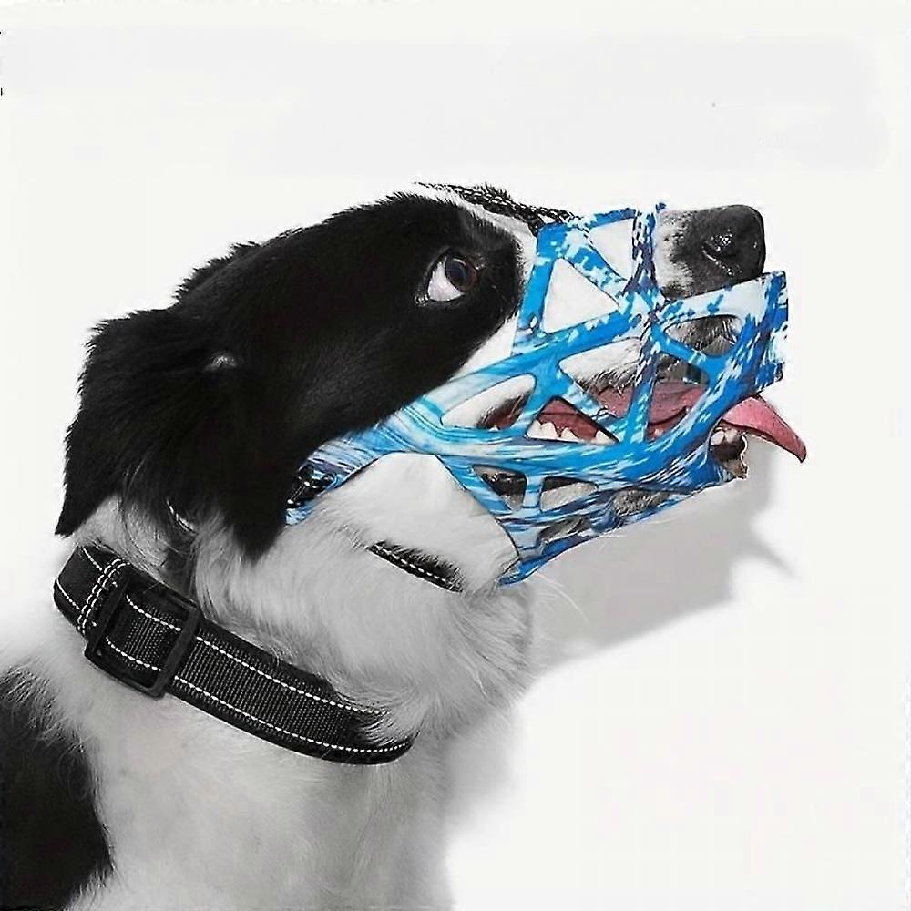 Dog Muzzle Cover, Soft Breathable Cage Muzzle For Small Medium Large Dogs(L)