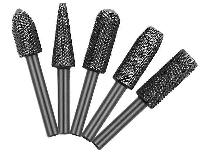 Precision Grinding Burr Reaming Tools 5-Piece Rotary Steel File Set For Woodworking Tools Special-Shaped Embossed Files