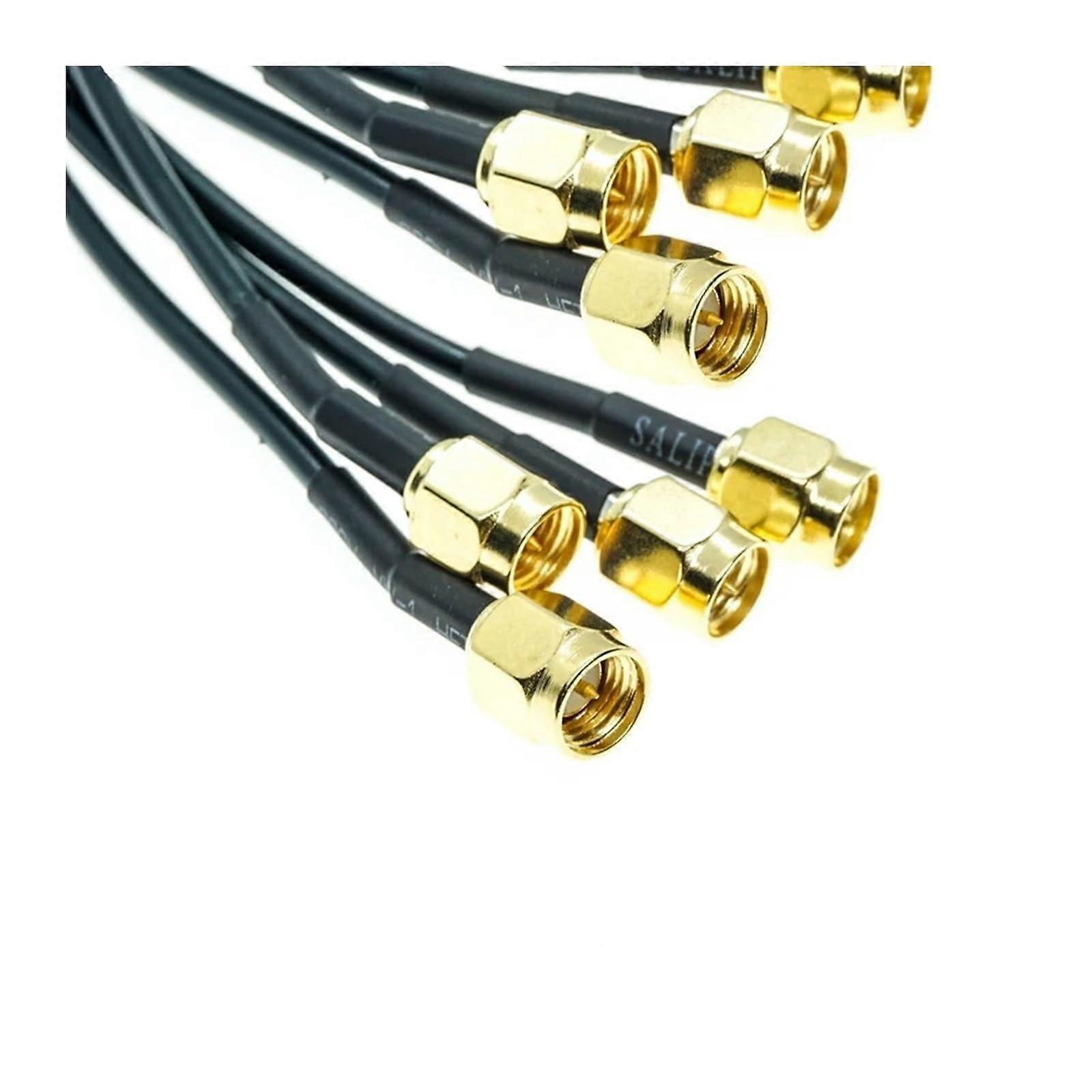 510Pcs RG174 SMA Male to SMA Male Connector Coax Jumper Cable 15CM Pigtail R/F Compatible with RF Systems