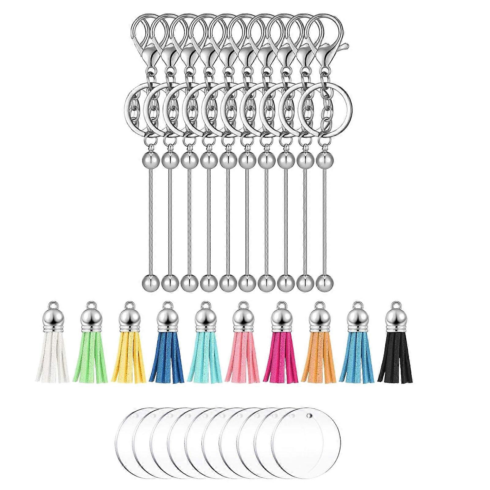 Accesorii versatile pentru brelocuri DIY Mărgele acrilice personalizabile Suport cheie Breloc elegant pentru persoane la modă