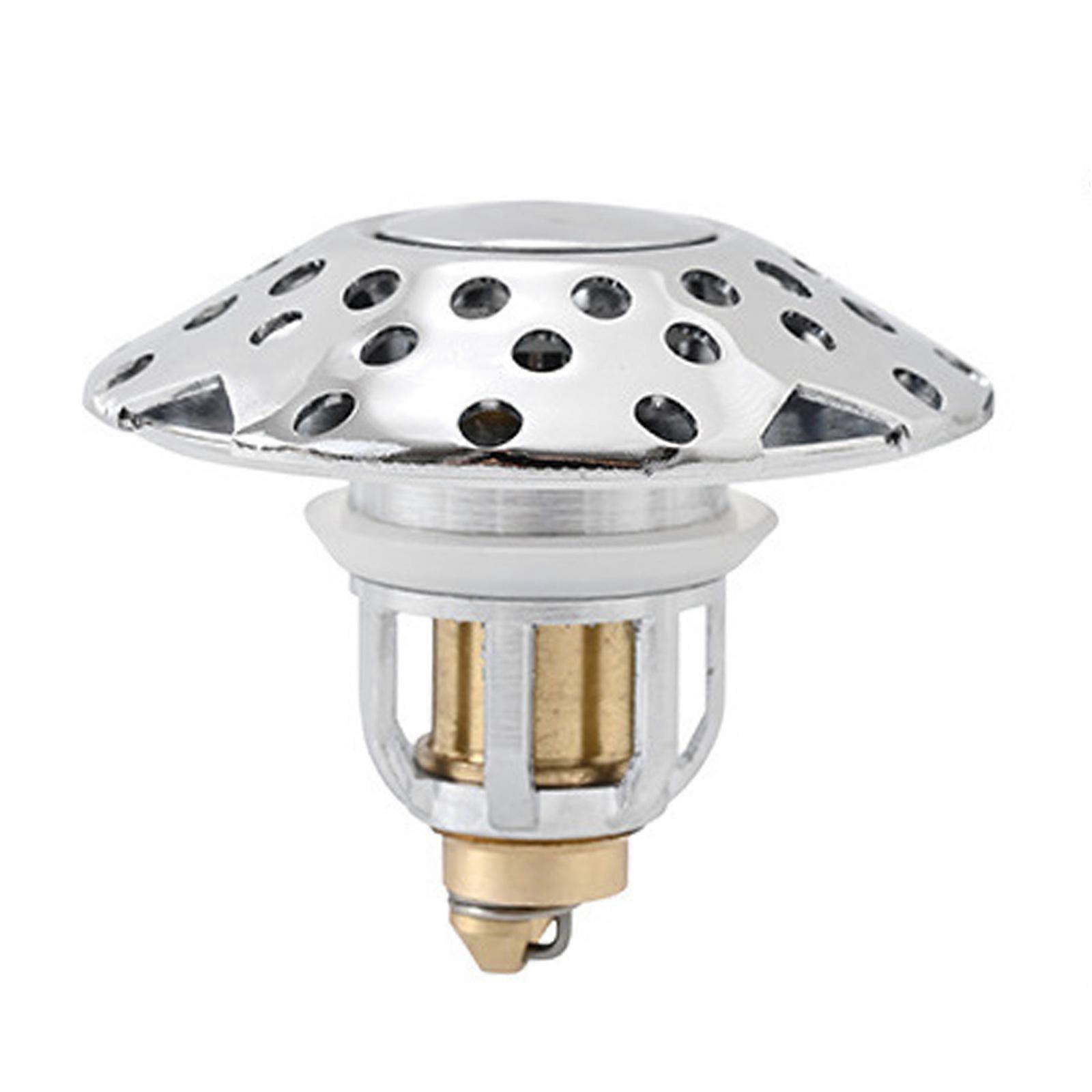 Hassle Frees Install Sink Plug Anti-Odor Sink Strainer Leak-Proof Basin Drain Plug Universal Bathroom Replacement