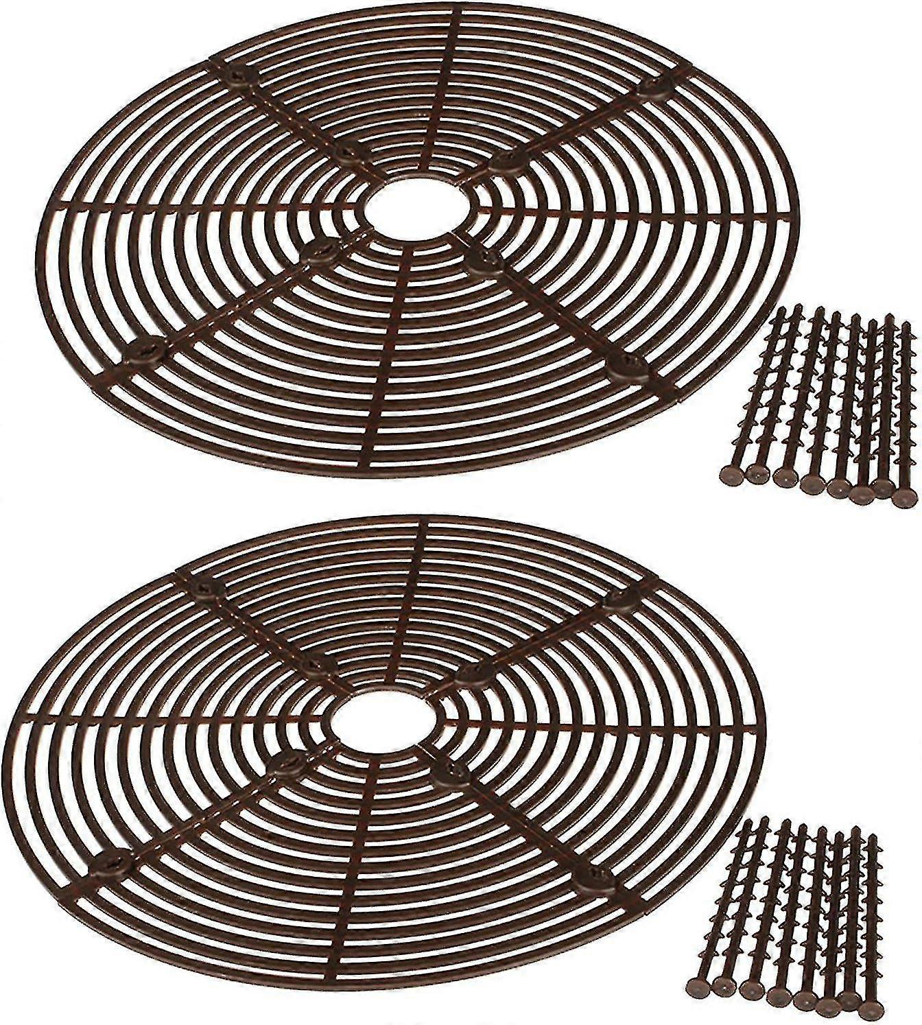 2st bruna blomkrukor, 30cm golvskydd för barnrum