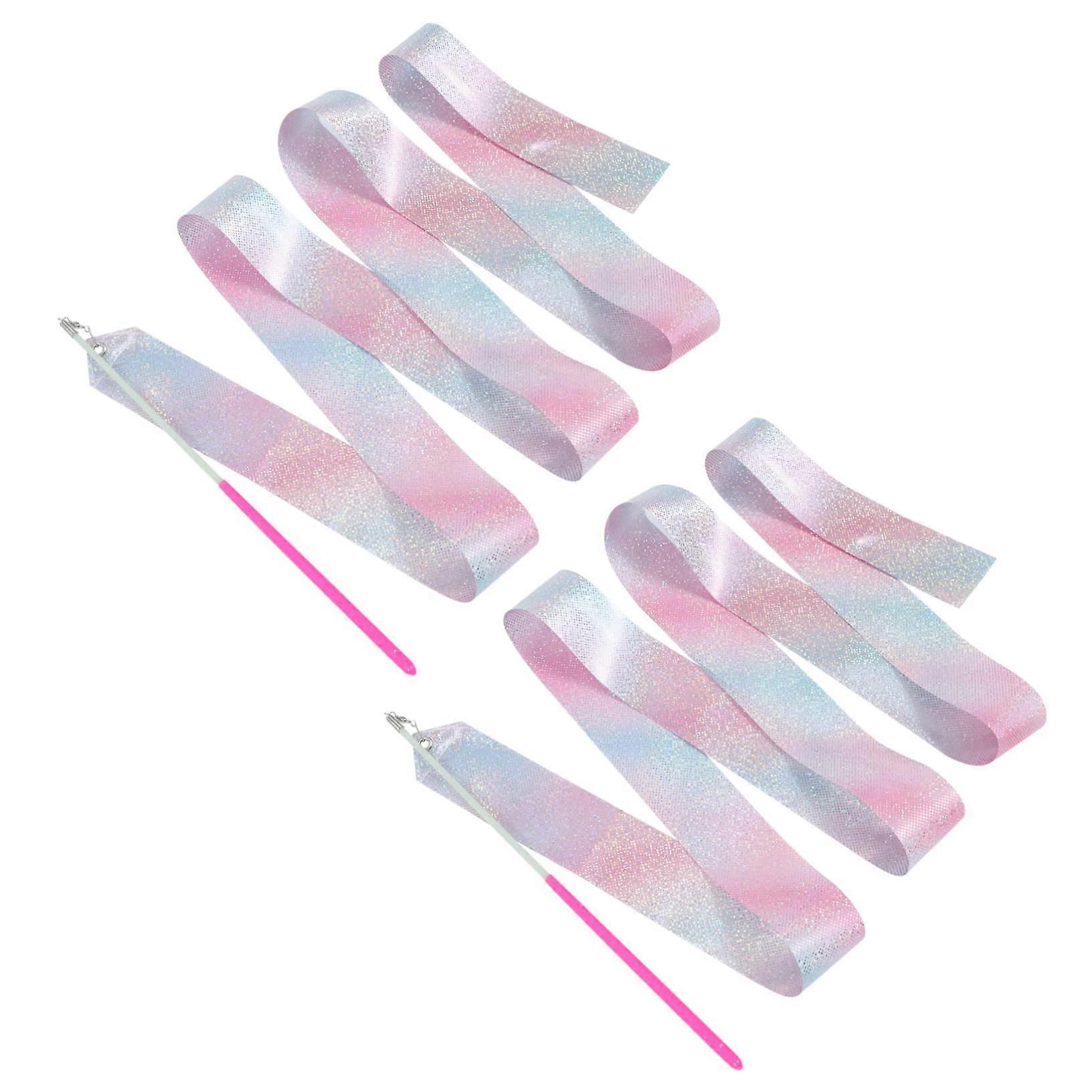Streamers Delicate Ribbon for Rhythmic Dance and Creative Activities - Safe and Durable, 2-Piece Set