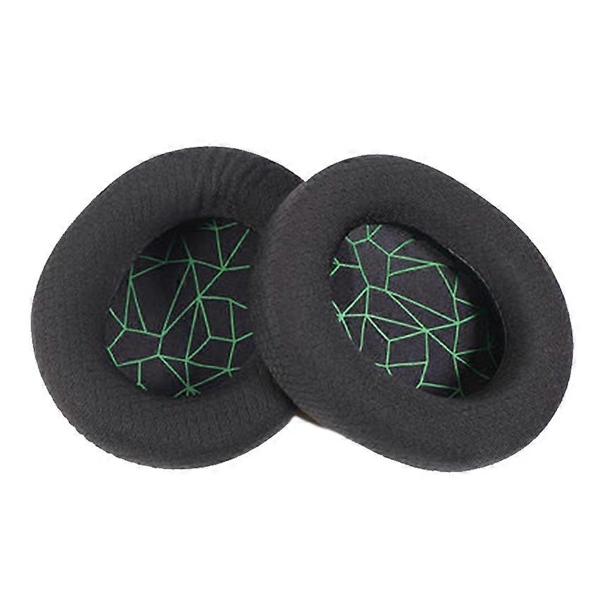 2 PCS Breathable Headset Sponge Case, Color: Black Green Net Black Green Net