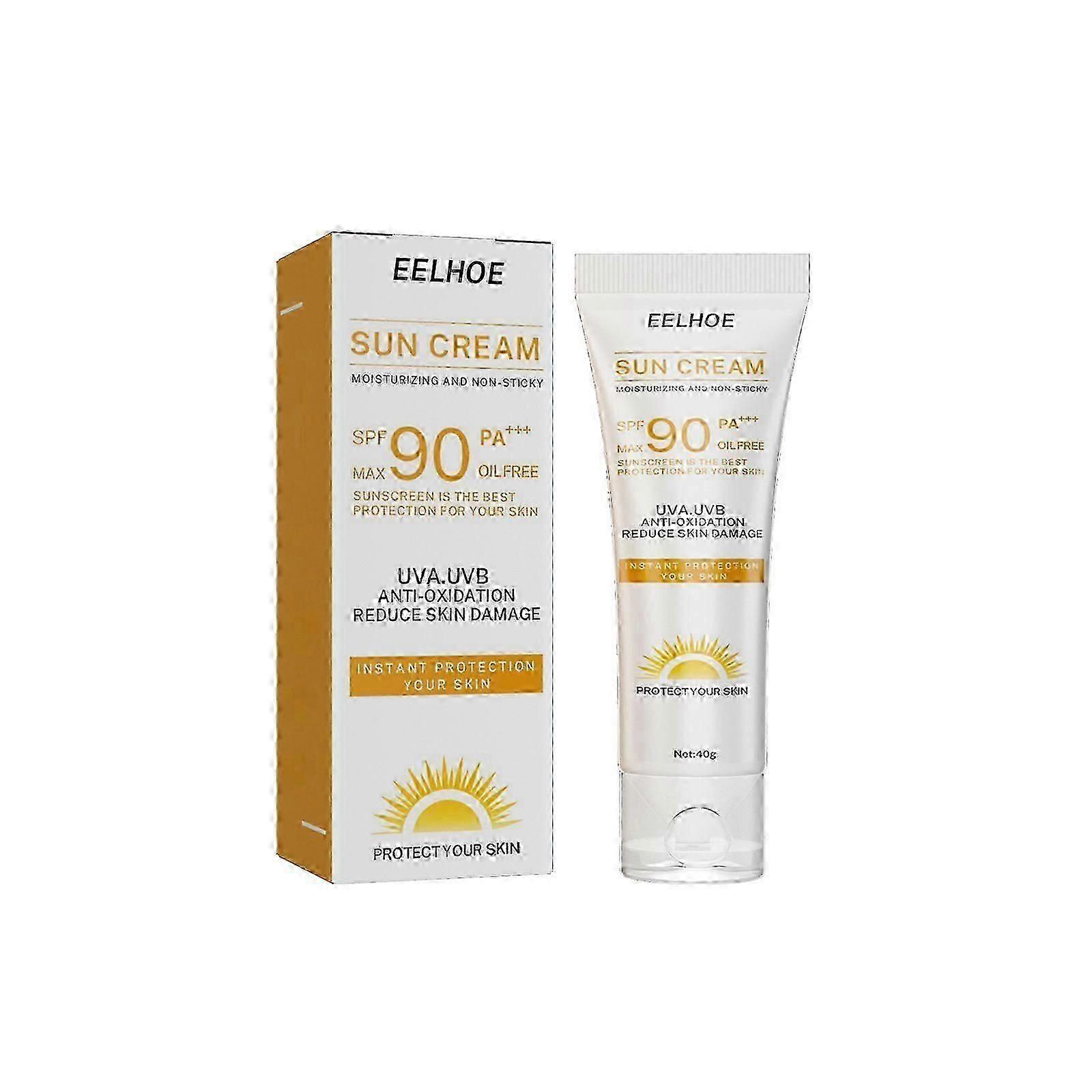 Sun Cream - Moisturizing Skin Protection for Face and Body, Non - Chalky, Refreshing and Non - greasy in Summer