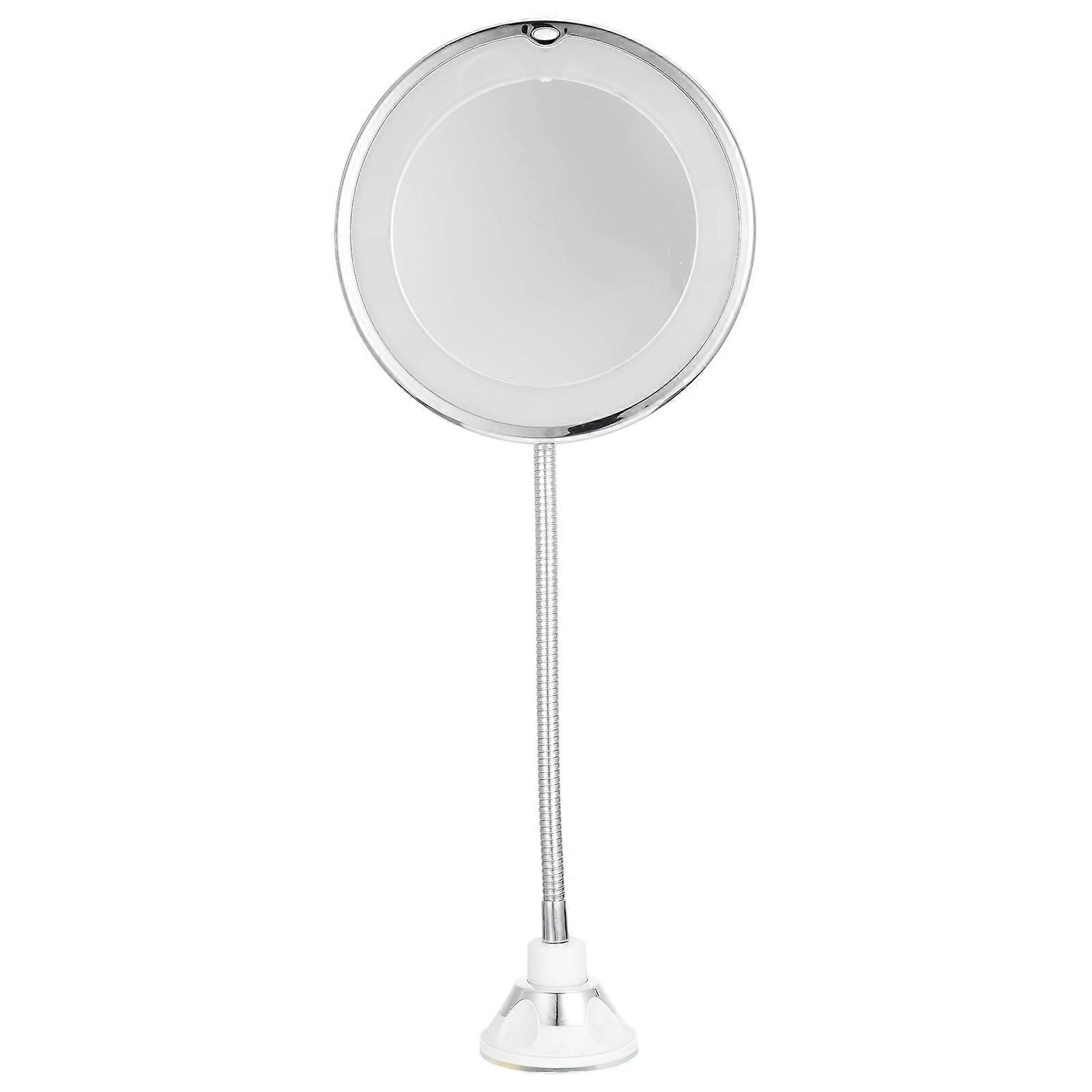LED Lighted Makeup Mirror with Suction Cup, Portable Magnifying Bathroom Mirror for Easy Makeup Application in Low Light