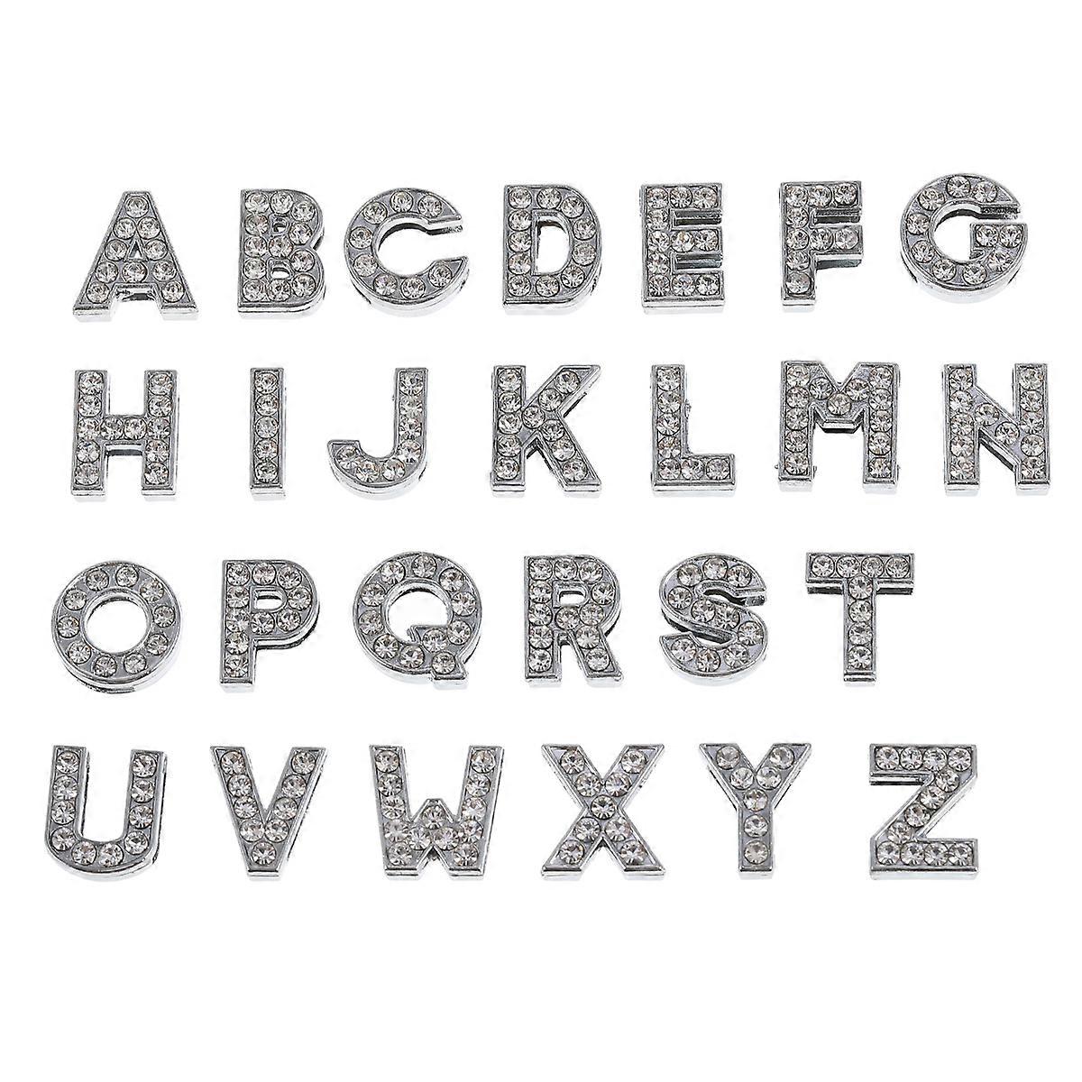 Rhinestone Alphabet Charms, Great for , Durable Construction