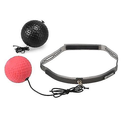 Punching Training Bag Accessories Boxing Reflex Ball 2 Level Pouching Ball With Sweat Band