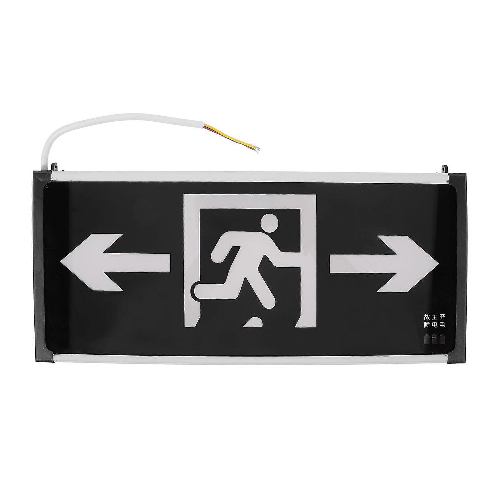 Vägg Nödljus Hängande Brandutgångsindikator LED För Kontor Hotell Offentliga Byggnader Rektangulär Design 1Pack